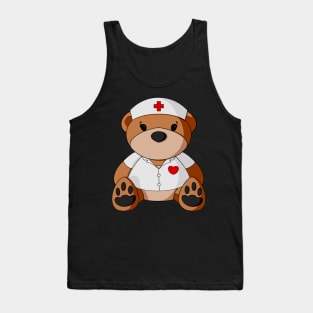 Nurse Teddy Bear Tank Top